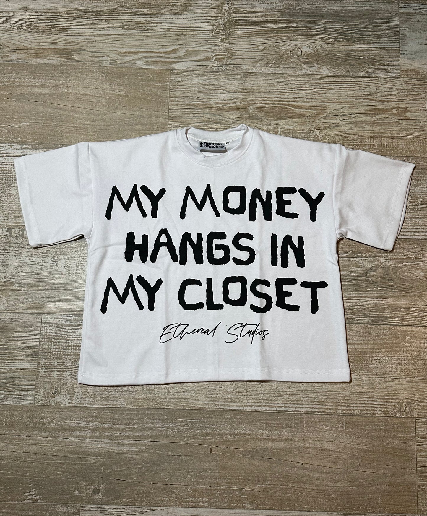 yang my $ hangs in my closet tee